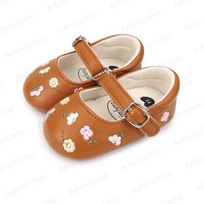 Baby Flower Embroidered Shoes - image 11