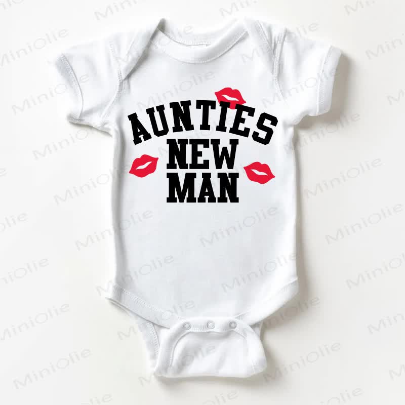 AUNTIES NEW MAN Baby White Bodysuit - White - 18-24M - image 1