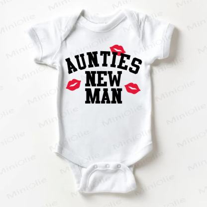 AUNTIES NEW MAN Baby White Bodysuit - White - 18-24M - image 1