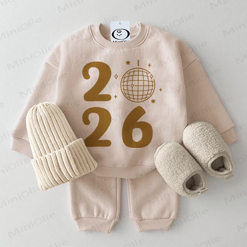 2026 Baby Beige 2-piece Set - Beige - 2-3T - image 1