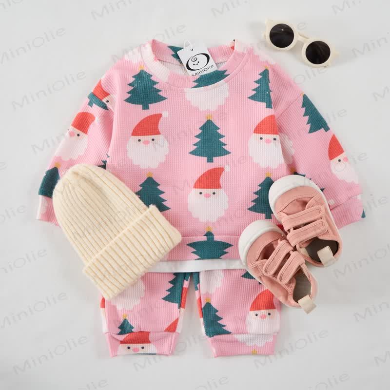 Baby Pink Santa Claus Tree 2-piece Set - Pink - 3-5T - image 2