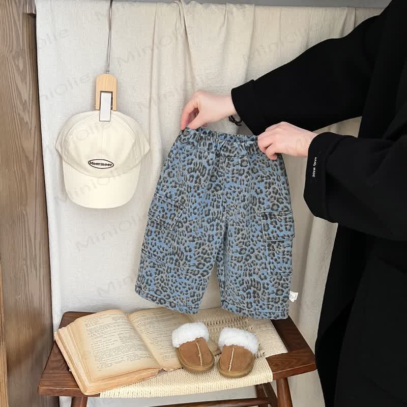 Baby Toddler Dinosaur Top Or Leopard Print Worker Pants - Leopard Print Pants - 3-5T - image 3