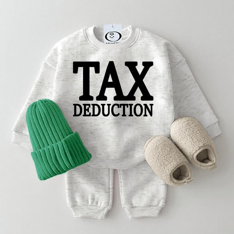 TAX DEDUCTION Baby 2-piece Light Grey Set - Light Grey - 2-3T - image 1