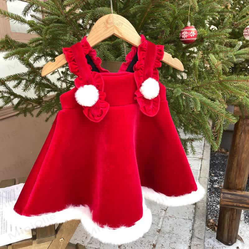Baby Toddler Girl Christmas Sleeveless Dress - image 2