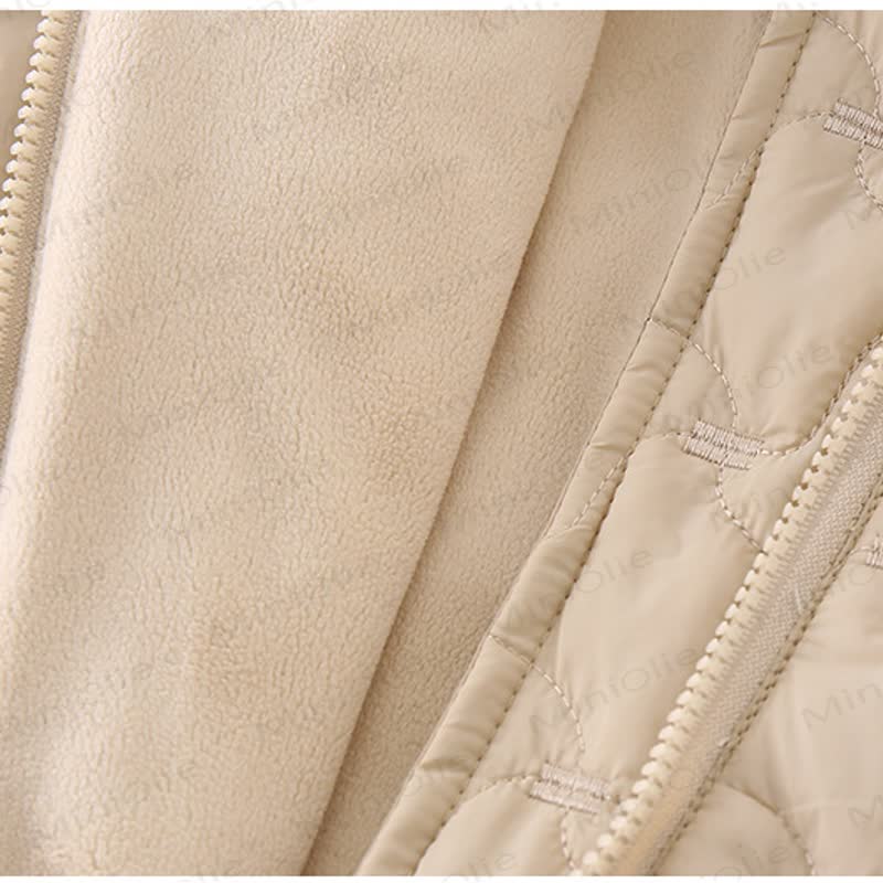 Baby Puppy Print Quilted Romper - image 5