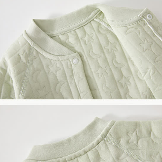 Baby Moon Star Solid Color Romper - image 2