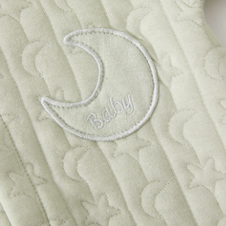 Baby Moon Star Solid Color Romper - image 4