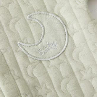 Baby Moon Star Solid Color Romper - image 4