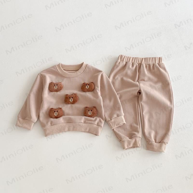 Baby Toddler 2-piece Animal Set - Khaki Bear - 8Y - image 10