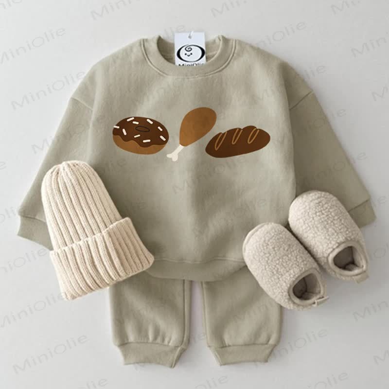 Baby Food 2-piece Grey Green Set - Grey Green - 2-3T - image 1