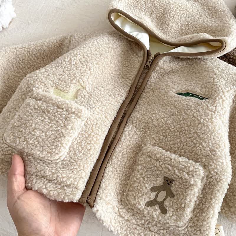 Baby Embroidered Cartoon Hooded Outerwear - image 4