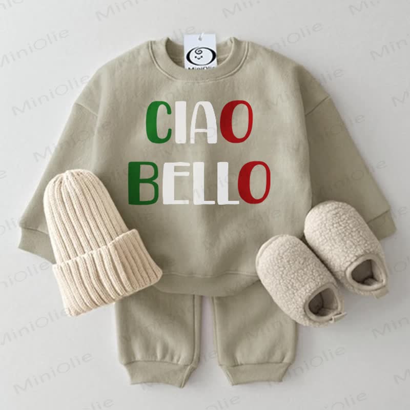 CIAO BELLO Baby 2-piece Grey Green Set - Grey Green - 2-3T - image 1