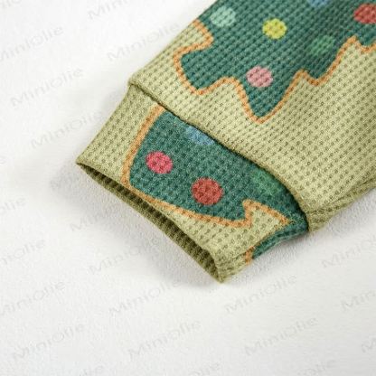 Baby Waffle Christmas Tree with Biscuit Sweatshirt 2-piece Set - image 3