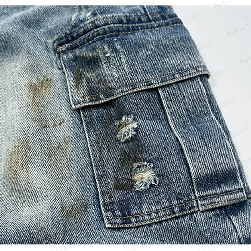 Toddler Kid Girl Denim Worker Pants - image 2