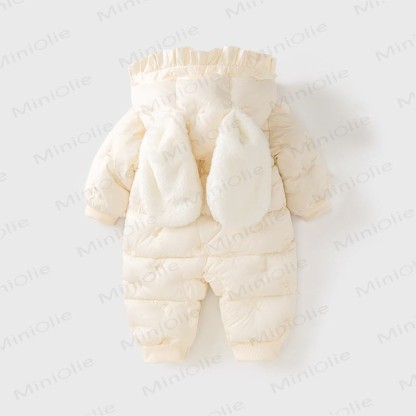 Baby Girl Bunny Fleece Cute Romper - image 2
