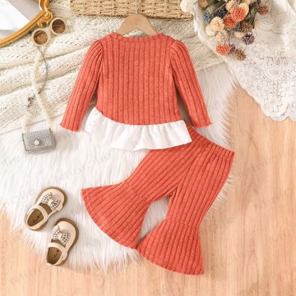 Baby Girl Solid Color 2-piece Set - image 2