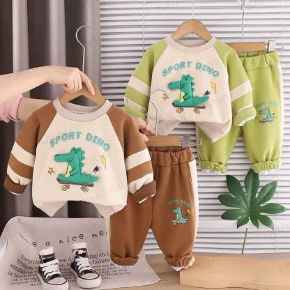 SPORT DINO Baby Toddler Boy Crocodile 2-piece Set - image 1