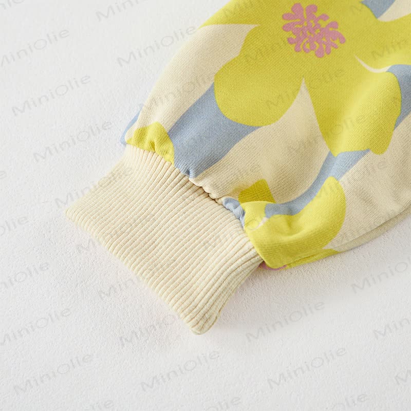 Baby Yellow Flower Beige 2-piece Set - image 4