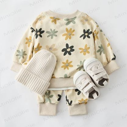 Baby Beige 2-piece Flower Set - image 3