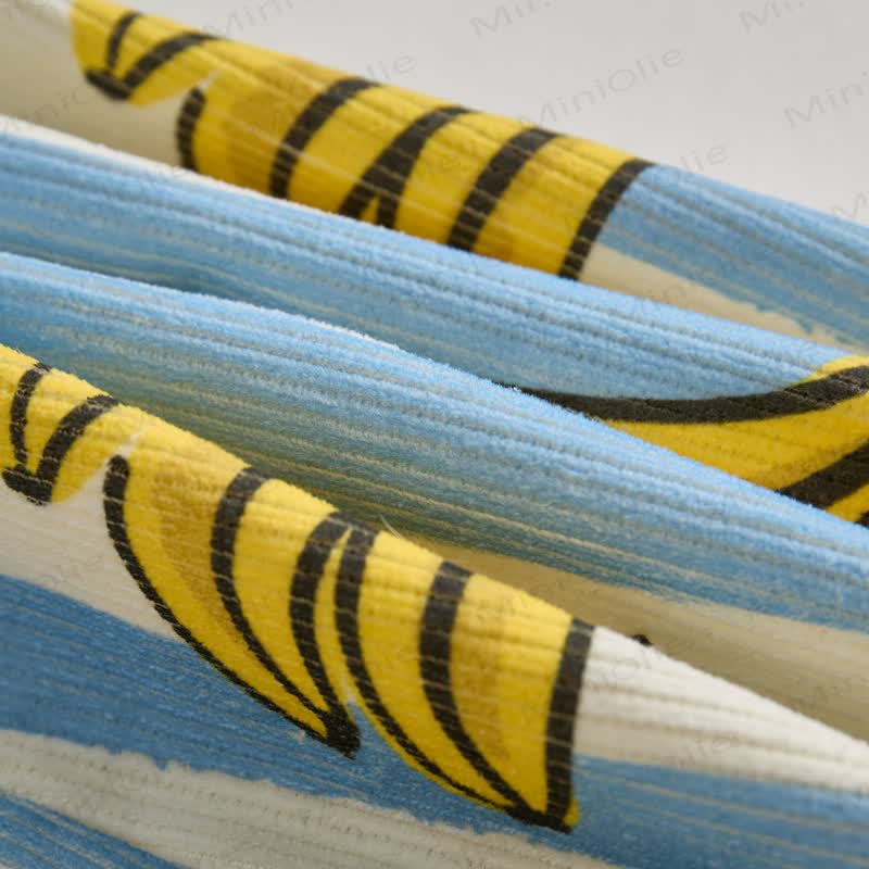 Baby Toddler Blue Bananas Striped Pants - image 5