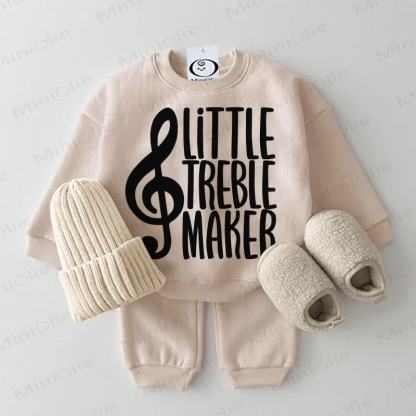 LITTLE TREBLE MAKEB Baby 2-piece Beige Set - Beige - 2-3T - image 1