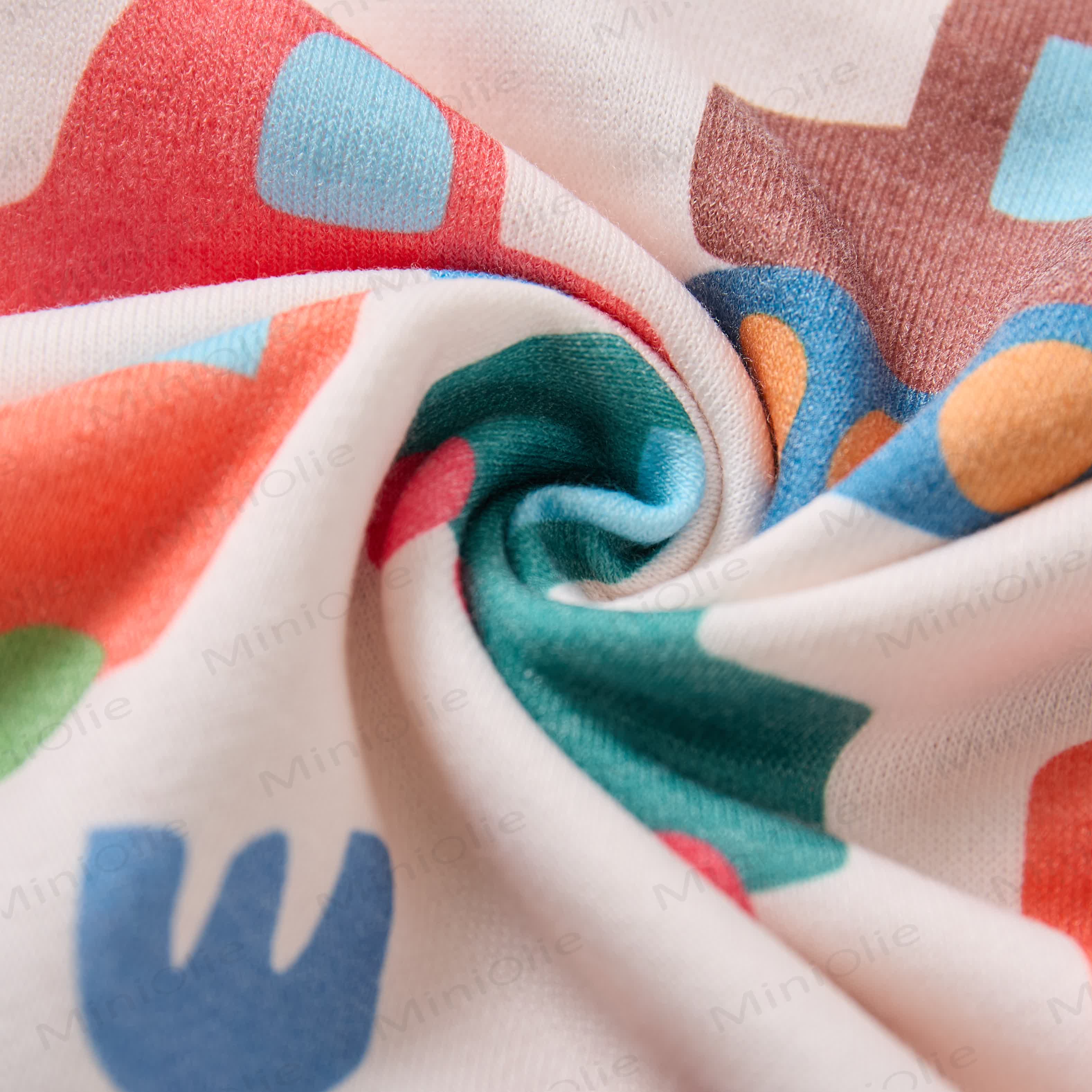 Baby Colorful Cartoon Cars Sweatshirt 2-piece Beige Set - image 6