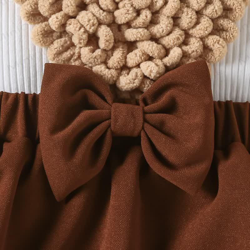 Baby Heart Skirtd Bodysuit with Headband - image 11