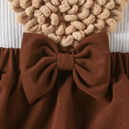 Baby Heart Skirtd Bodysuit with Headband - image 11