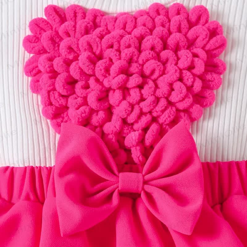 Baby Heart Skirtd Bodysuit with Headband - image 17