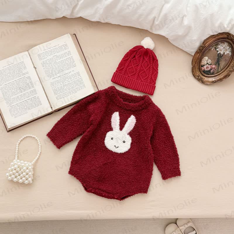 Baby Bunny Fleece Bodysuit - image 5