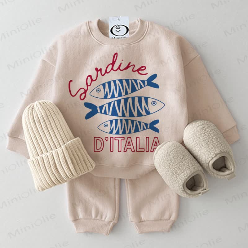 SANDINE D'ITALIA Baby 2-piece Beige Set - Beige - 2-3T - image 1