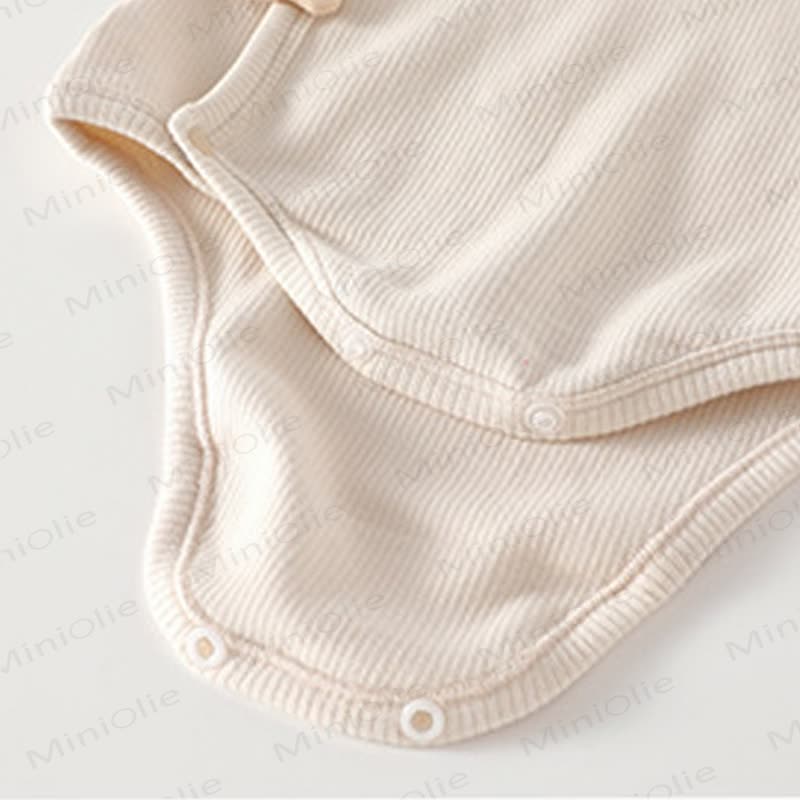 Baby Bear Button Kimono Cotton Bodysuit - image 4