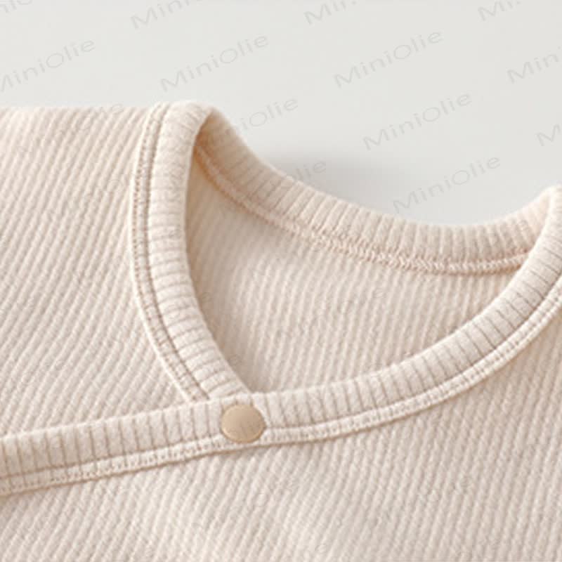 Baby Bear Button Kimono Cotton Bodysuit - image 2
