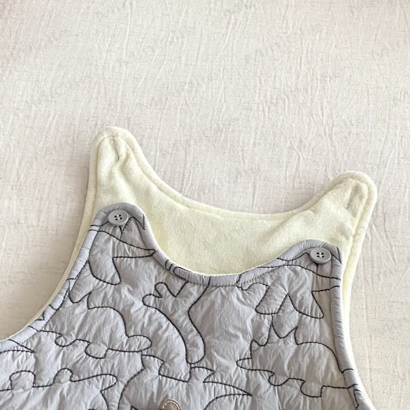 Baby Dinosaur Quilted Fleece Romper - image 3