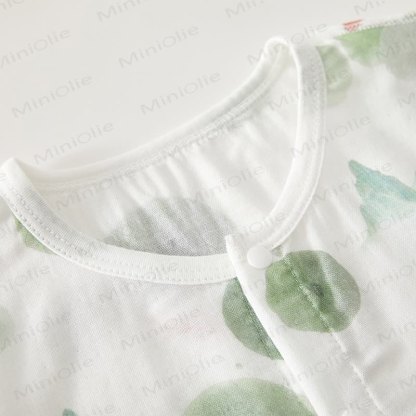Baby Lotus Leaf Print Pajamas 2 Pieces Set - image 3