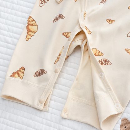 Baby Croissant Print Newborn Romper - image 6