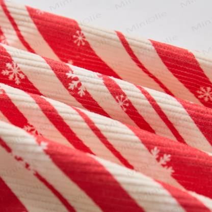 Baby Toddler Christmas Snowflake Red Striped Corduroy Pants - image 6