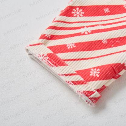 Baby Toddler Christmas Snowflake Red Striped Corduroy Pants - image 4