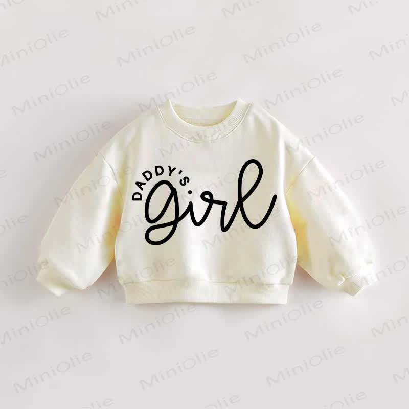 DADDY'S GIRL Baby Toddler Sweatshirt - Cream - 3-5T - image 1