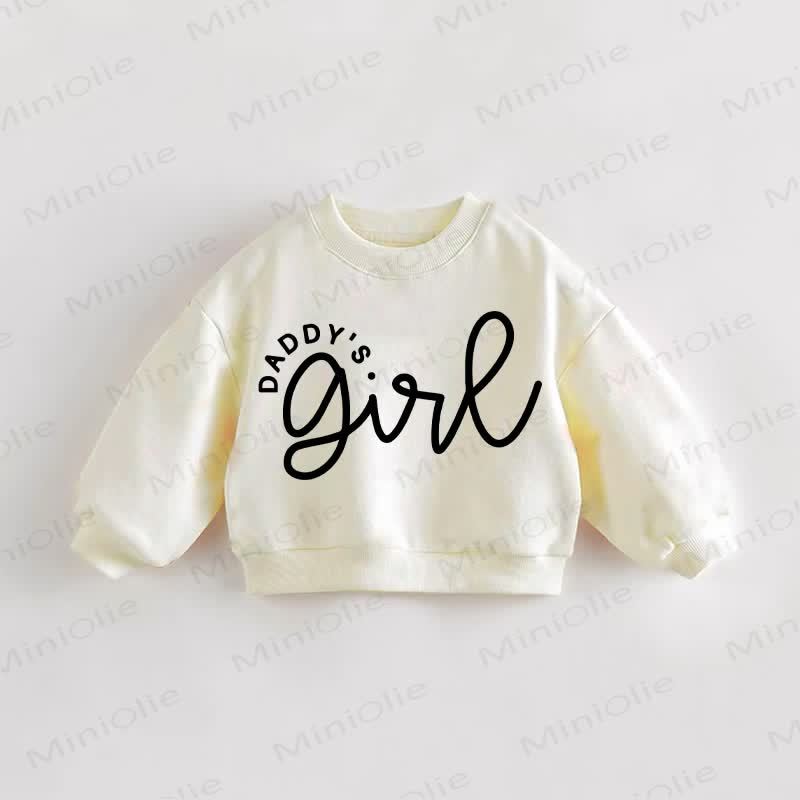 DADDY'S GIRL Baby Toddler Sweatshirt - Cream - 3-5T - image 1