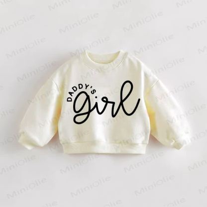 DADDY'S GIRL Baby Toddler Sweatshirt - Cream - 3-5T - image 1