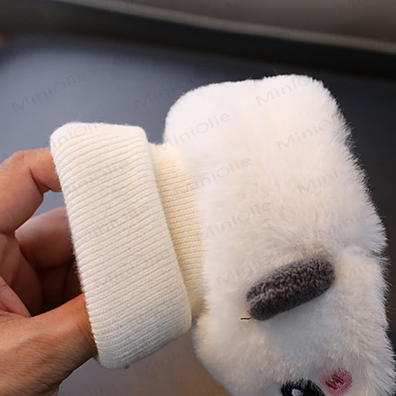 Baby Panda Fleece Walking Shoes - image 4