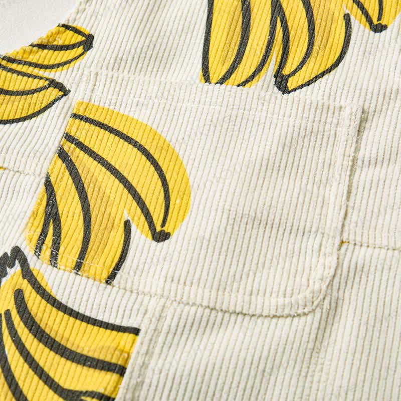 Baby Toddler Banana Corduroy Apricot Overalls - image 5