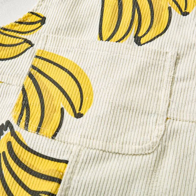 Baby Toddler Banana Corduroy Apricot Overalls - image 5