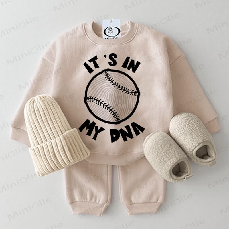 IT'S IN MY DNA Baby Baseball Beige 2-piece Set - Beige - 2-3T - image 1