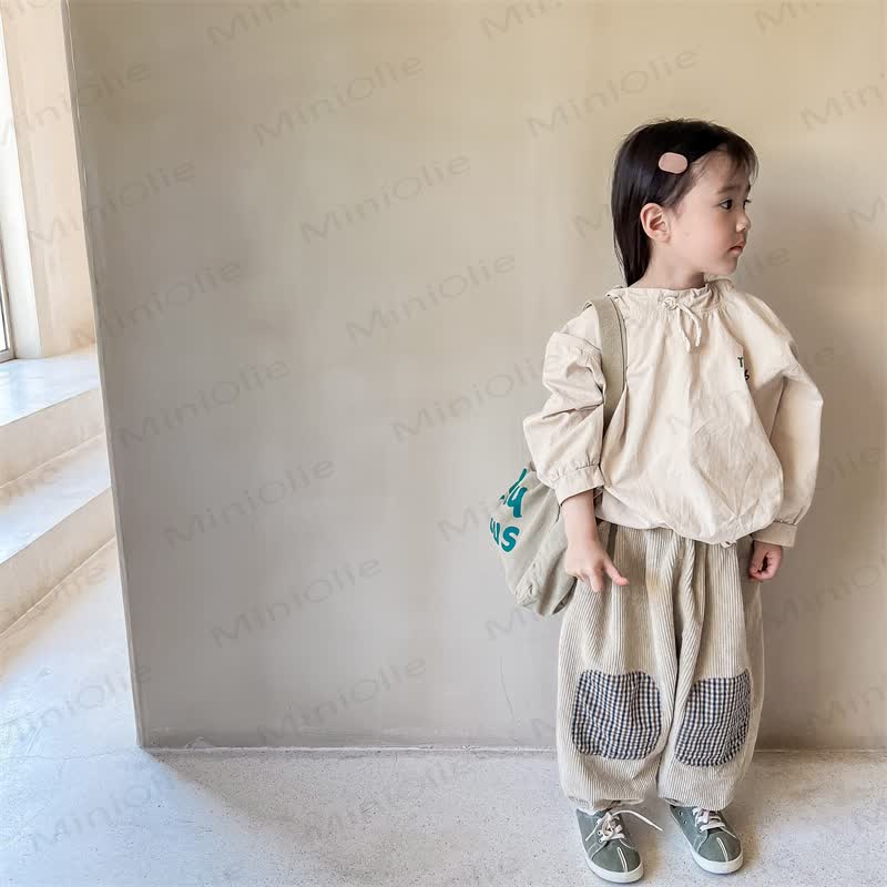 Baby Toddler Girl Plaid Cord Pants - image 3