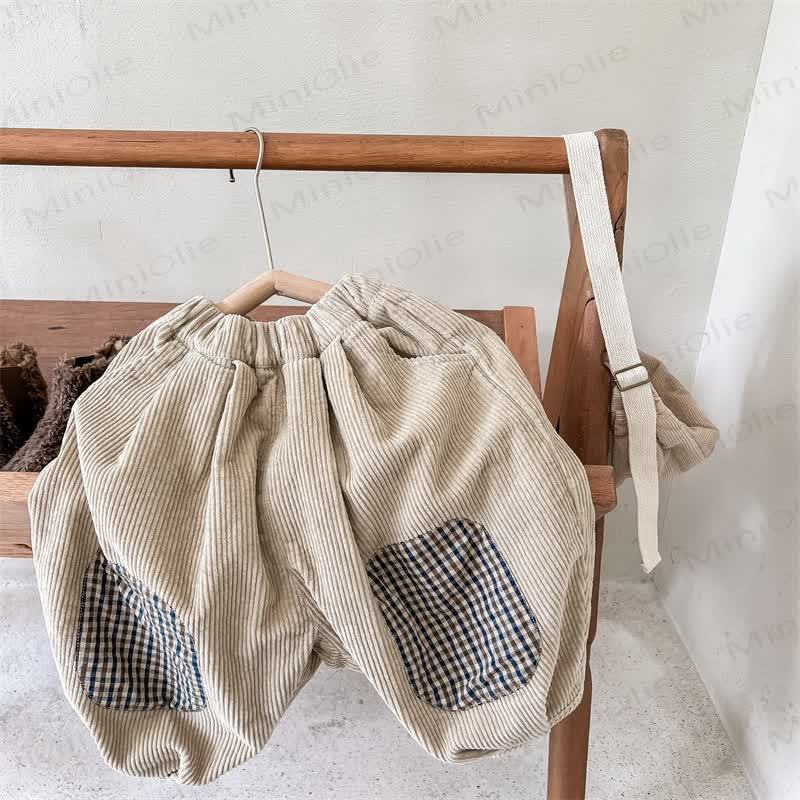 Baby Toddler Girl Plaid Cord Pants - image 4