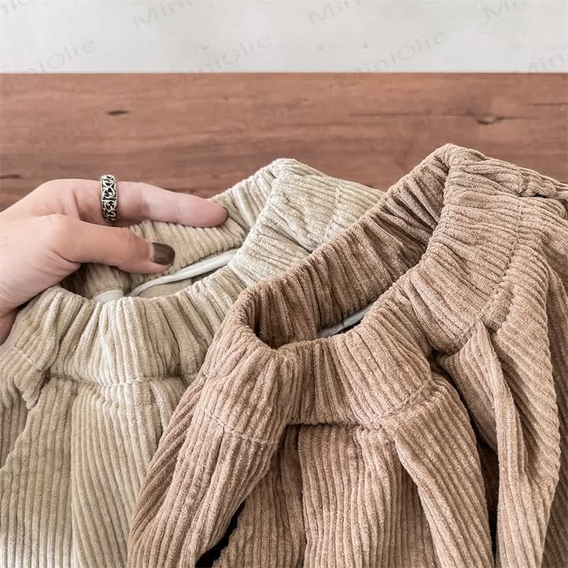 Baby Toddler Girl Plaid Cord Pants - image 8