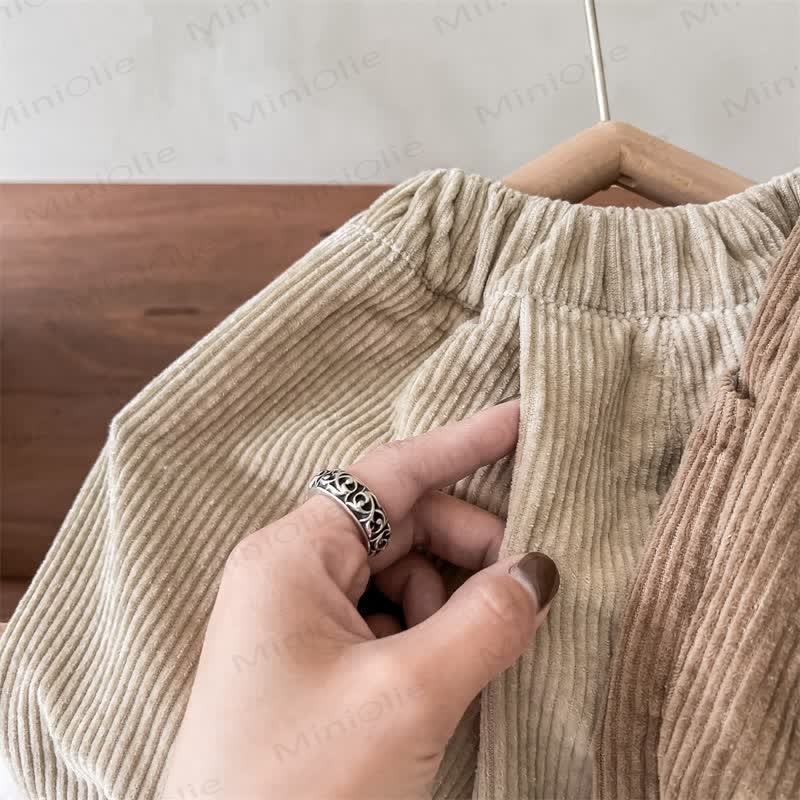 Baby Toddler Girl Plaid Cord Pants - image 9