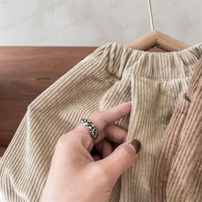 Baby Toddler Girl Plaid Cord Pants - image 9